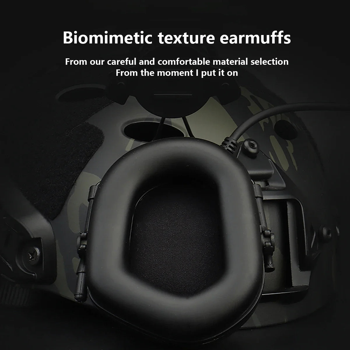 Tactical Helmet Headset Non-picking Noise-Cancelling Headset For Gen5 Helmet Headset Baofeng Radio PTT Adapter Mobile Earphone