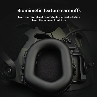 Tactical Helmet Headset Non-picking Noise-Cancelling Headset For Gen5 Helmet Headset Baofeng Radio PTT Adapter Mobile Earphone