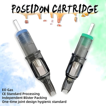 POSEIDON V2 PRO MAX 100PCS Mixed Professional Tattoo Cartridge Needles Membrane Safety Cartridges Disposable Tattoo Needle