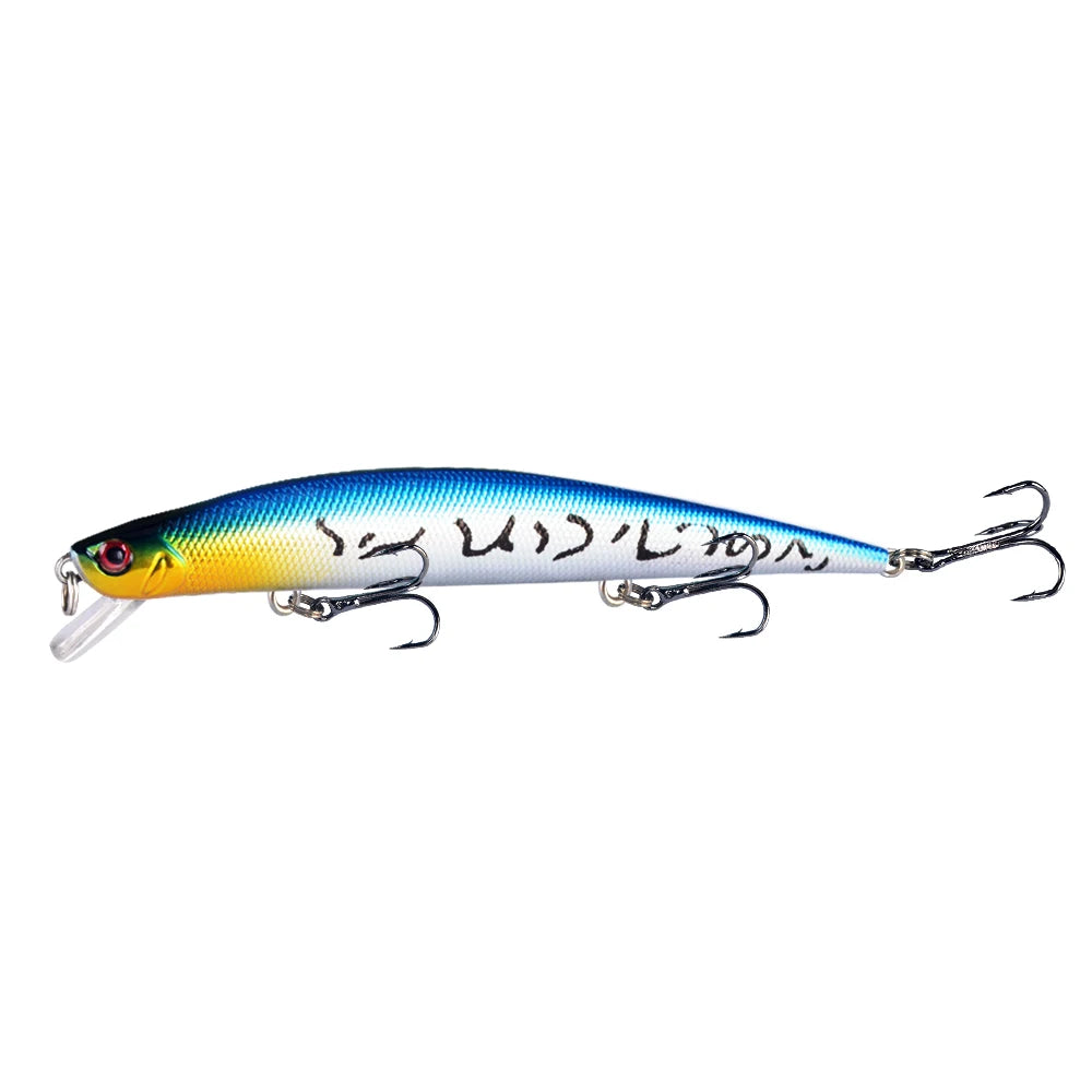 1pcs Fishing Lures 12.5cm/12g Minnow Lure Rattling High Quality Hard Bait Crankbait Wobbler Fishing Tackle Leurre Peche For Pike