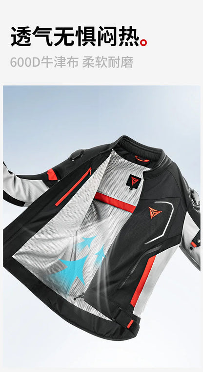 Motowolf Man Jacket Summer Motorcycle Jacket Breathable Motocross Jacket CE Certified Armor Protection Anti Fall Moto Clothing