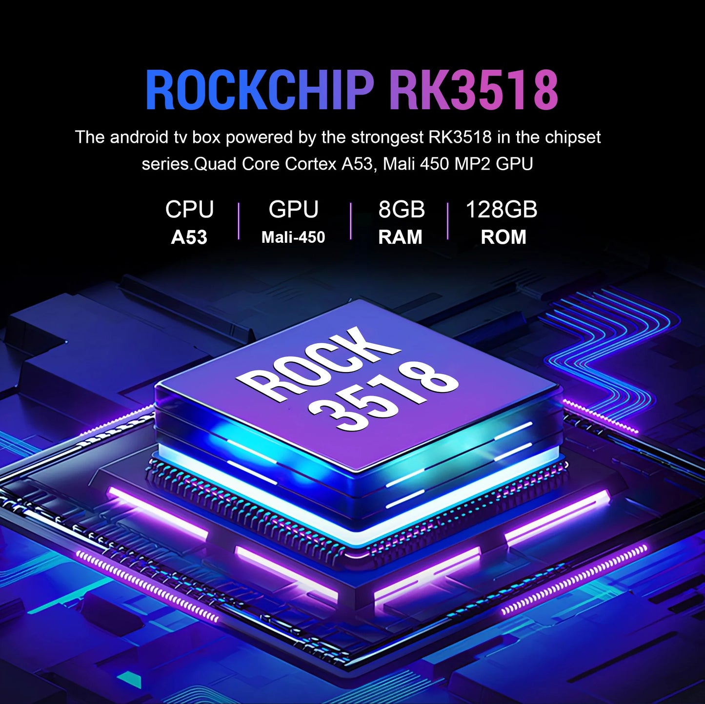 New 2026  Android TV Box T1+ Rockchip RK3518 Android 14 8GB RAM 128GB ROM WiFi 6 BT 5.4 Dual UI 8K Ultra HD Smart Media Player