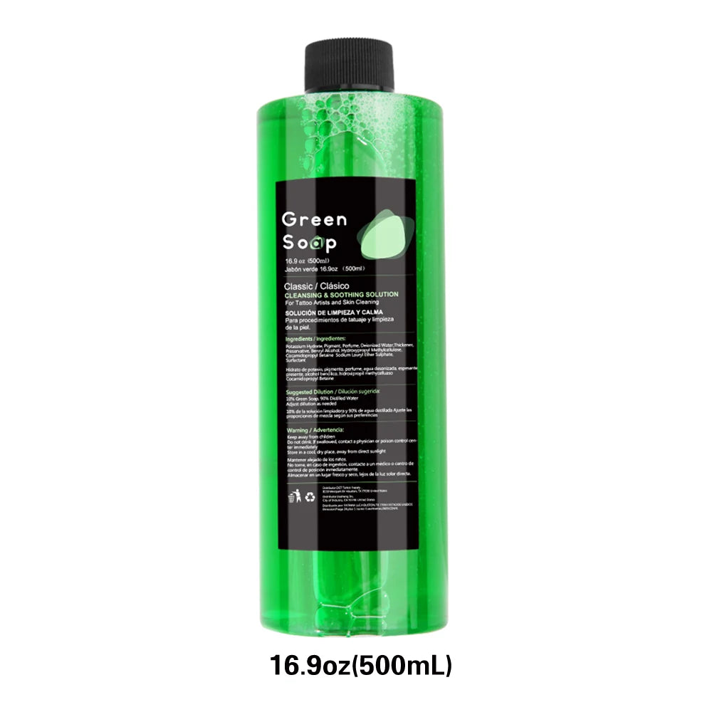 30ml 250ml 500ml Tattoo Green Soap/ Tattoos  Cleaning Supplies