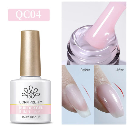 BORN PRETTY Super Top Coat and Base Gel Nail Polish for Gel Polish Semi-permanent Varnish Rubber Top Coat 10ml Nail Supplies