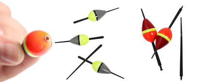 FREE FISHER 10pcs/Lot Lighted Fishing Floats,8cm Bobbers,Collection Cork Buoy Paulownia Wood Floats Plastic Stick Buoyancy 2g