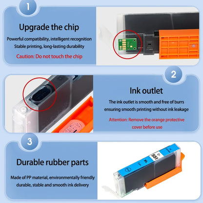 PGI-550 och CLI-551 XL-kompatibla bläckpatroner för Canon