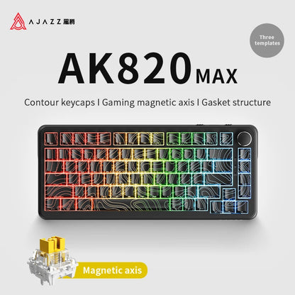 AJAZZ AK820 MAX gamingtangentbord med magnetiska brytare, USB-C och RGB
