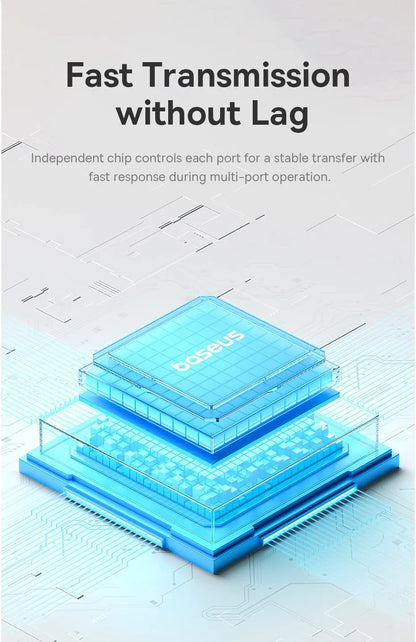 Baseus Usb Hub 4 Port ABS Hub Usb 3 0 for Laptop Multi Splitter Adapter For Xiaomi Lenovo Macbook PC Computer Accessories