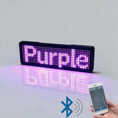 Bluetooth LED Module Name Badge DIY Programmable Scrolling Message Board Mini LED Display HD DIY Electronic Kit