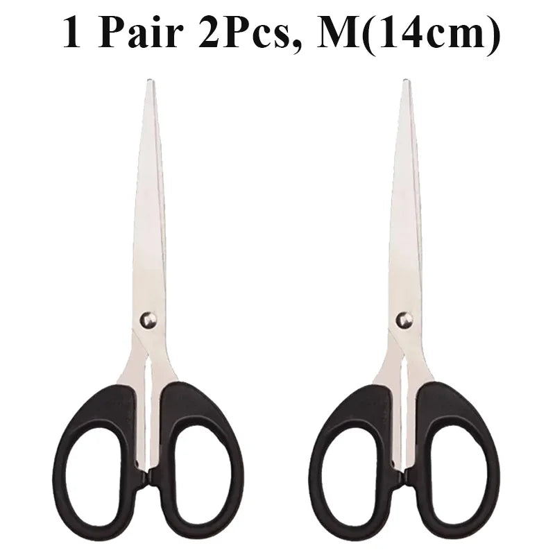 2/3Pcs New Office Scissors Student DIY Handcraft Paper Cutting Knife Home Art Stainless Steel Children's Scissors Office Supply