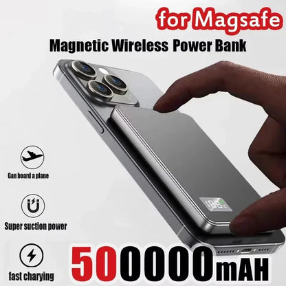 VIVO 500000mAh Magnetic Power Bank PD22.5W Super Fast Charging Portable External Battery for Magsafe For Iphone Samsung Huawei
