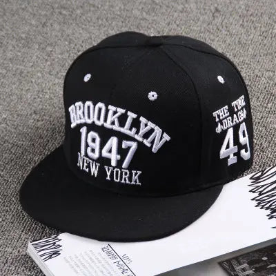 Hip Hop Embroidery Flat Brim Adjustable Caps Hats Snapback Bone New York Brooklyn Trucker Men Bill Brooklyn Plain Visor Brim Era