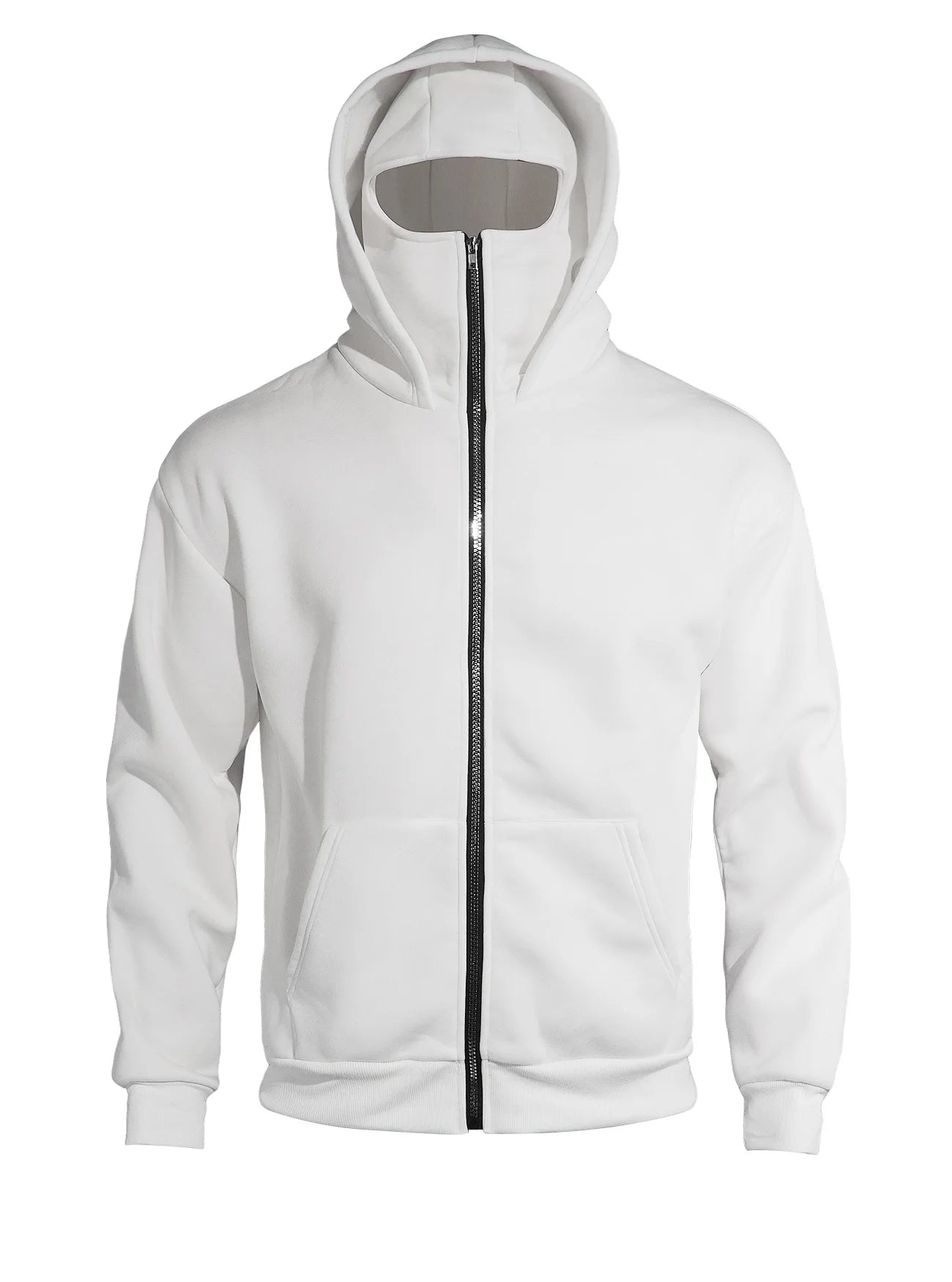 Autumn Men's Double-Layer Hooded Zip-Up Sweatshirt, Loose Casual Fit with Front Pockets, Ideal for Outdoor and Streetwear Style