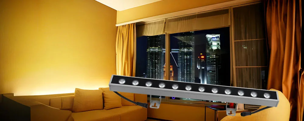 Burhui 12W LED Wall Wash-ljus Utomhus IP65 – Varmvit 3000K 50cm Aluminium Fasad Hotell Bro Trädgård 220V 1-pack / 2-pack