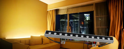 Burhui 12W LED Wall Wash-ljus Utomhus IP65 – Varmvit 3000K 50cm Aluminium Fasad Hotell Bro Trädgård 220V 1-pack / 2-pack