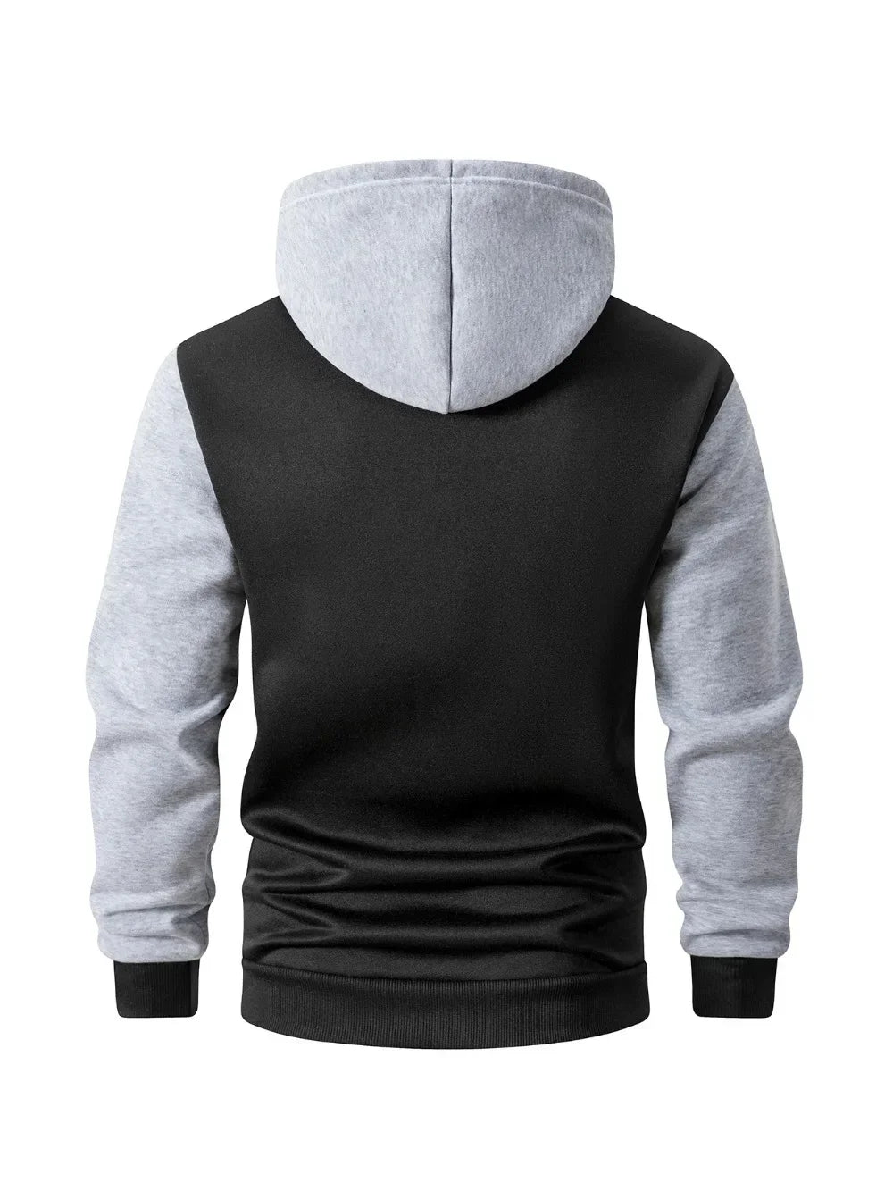 Herr Oversized Hoodie med Dragkedja – Casual Sweatshirtjacka, 3 Färger