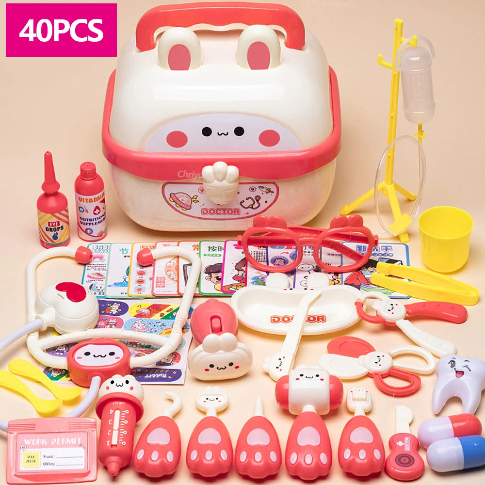 Doctor Toys for Kids 43/40/31PCS  Role Play Kit Medical Toys Hospital Nurse Dentist Educational Toy Gift for Boys Girls