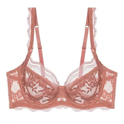 Fashion Ladies Ultra Thin Lace Lingerie Set Victorian Style Soft Underwire Push Up Gather Lift Unpadded Breathable Wear