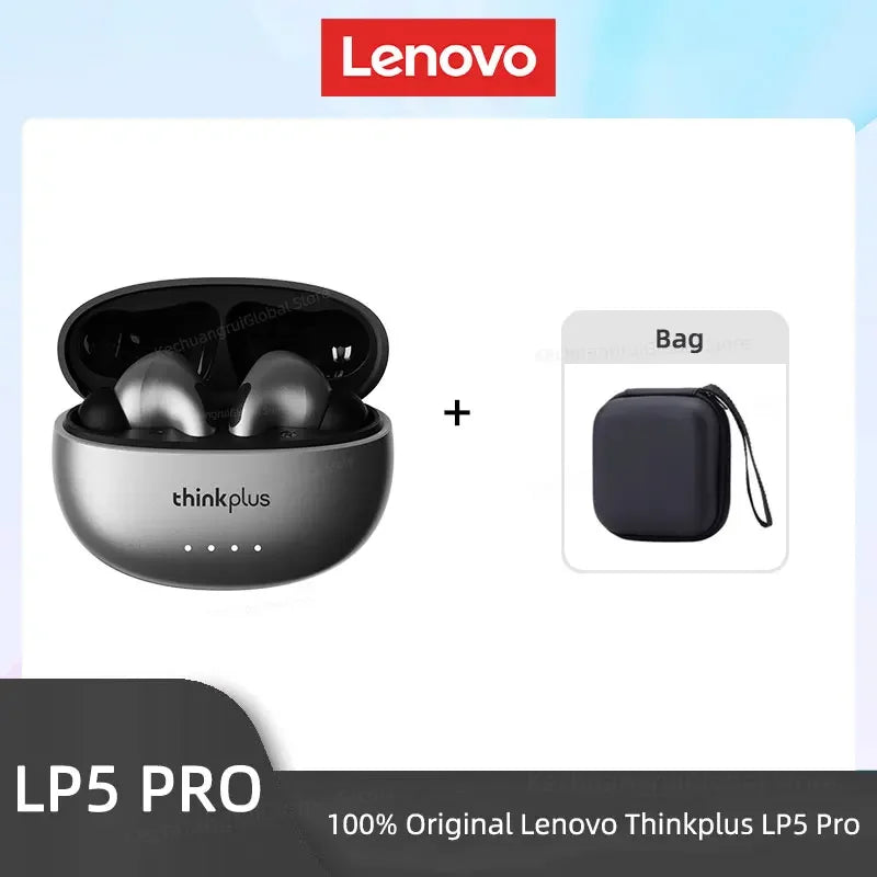 Lenovo LP5 PRO Wireless Bluetooth 5.4 Earphones TWS HiFi Sound Gaming Earbuds Sport Headset Long Standby Touch Contol with Mic