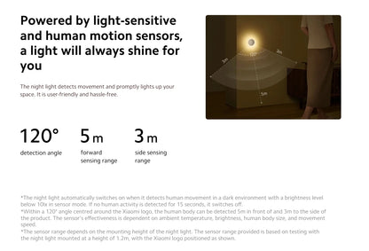 Original NEW MiJia Night Light 3 With Dual Sensors for Light And Motion, Supports Both Motion-Sensing and Always-on Modes