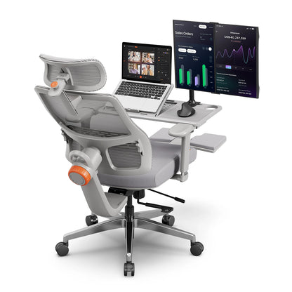 Newtral MagicH-GPro Home Office Ergonomic Chair With Workstation LAPD, with Footrest, 5D Headrest, 4D Armrest