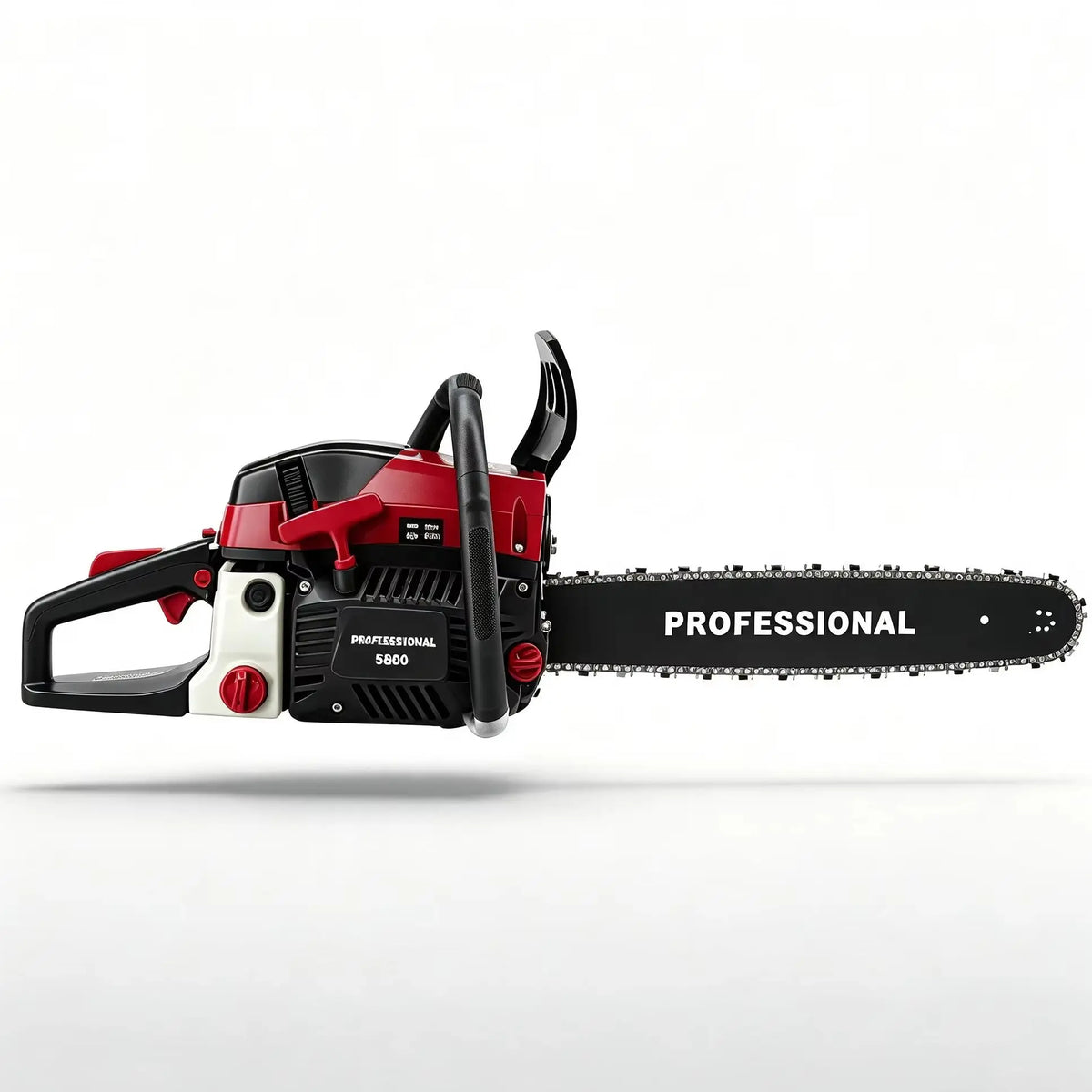 2-Stroke Gas Chainsaw 20 Inch Guide Bar 10000RPM  Dual Safety Switch Low Fuel  Anti-Vibration Handle For Logging Garden Tree Cutting