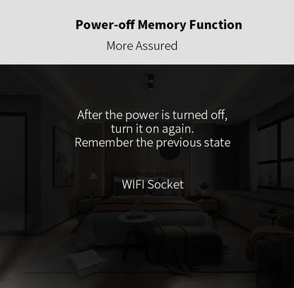 WiFi Smart Plug 16A/20A EU Smart Socket With Power Monitoring Timing Function Works with Tuya Smart Life App Voice Control