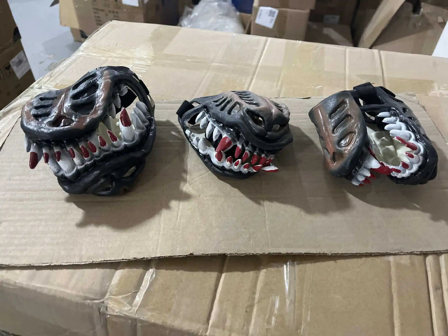 Dog Mouth Mask Padded Latex Rubber Dog Muzzle Halloween Movie & Tv Headdress Latex Props Animal Weird Masks