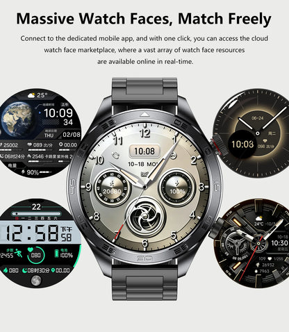 2026New Men's Outdoor Sports Smartwatch GPSTrack 1000mAh Battery Heart Rate Monitor 100+Sport Mode IP67 Waterproof Smart Watches