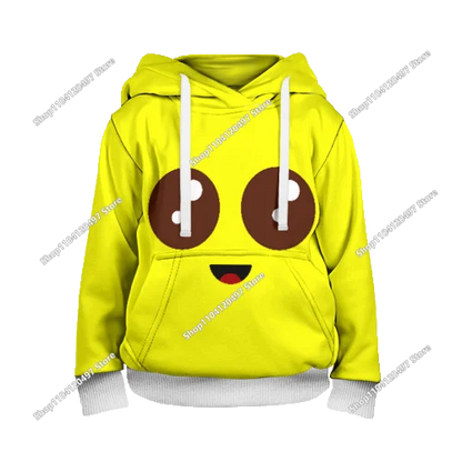 Fortnite Hoodie Barn & Vuxna – 3D-tryckt Animerad Pullover Polyester Casual Streetwear Storlek 110–160cm + Vuxenstorlekar