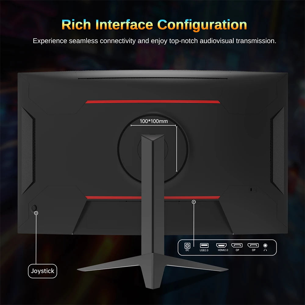 KTC H32S17 Kurvig Gaming Monitor 32" – HVA 1500R 2K QHD 180Hz 1ms HDR10 FreeSync G-Sync 99% sRGB VESA EU-lager