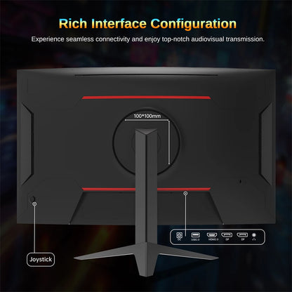 KTC H32S17 Kurvig Gaming Monitor 32" – HVA 1500R 2K QHD 180Hz 1ms HDR10 FreeSync G-Sync 99% sRGB VESA EU-lager