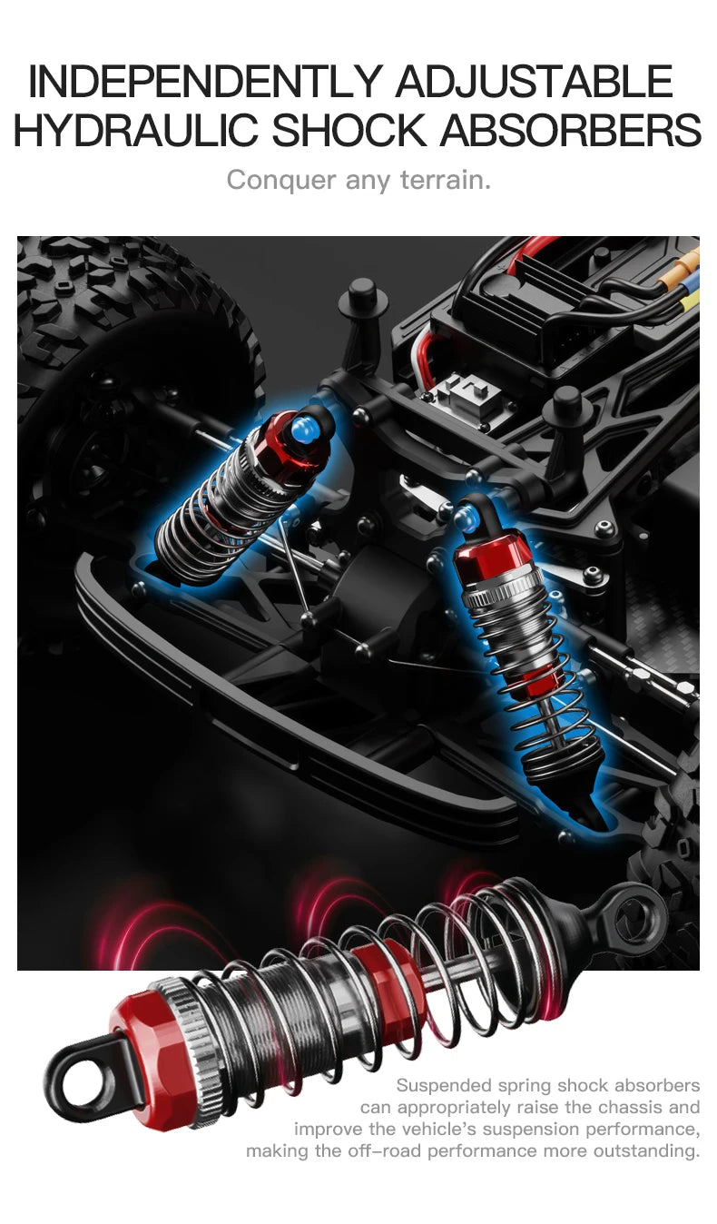KF16 1:12 High Speed Drift Racing 70KM/H Brushless Motor 4WD 3S 3200mah RC Off Road Car Monster Trucks Toys for For Kids Gifts
