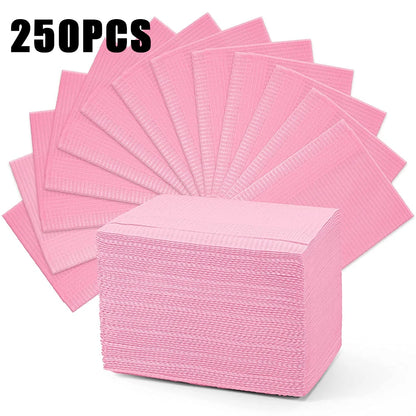 250/125/10pcs Tattoo Clean Pad Disposable Colorful Dental Bibs Tattoo Table Covers Cleaning Wipes Napkin Tattoo Accessories