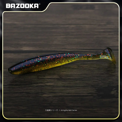 Bazooka Shad Worm Fishing Soft Lure Big Silicone 90 100mm Bait T Tail Easy Shiner Wobbler Swimbait Pesca Trout Pike Bass Winter