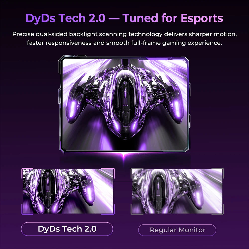TITAN ARMY KF271S PLUS 27inch 240Hz Gaming Monitor - QHD Fast IPS, 2560x1440, HDR400, Height-Adjustable Stand, Dual RGB Edge Lights, DP/HDMI, Competitive Esports & Pro Gaming