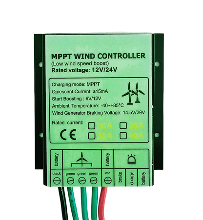 EKPAOWE Vertikal Vindturbin 3kW 12V/24V/48V – MPPT, Dual MPPT Sol+Vind Hybrid eller med 4×100W Solpaneler, EU-lager Polen