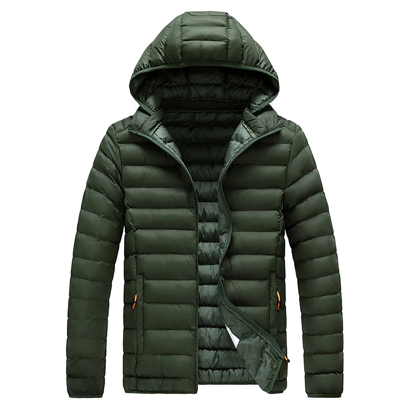 Vinterparkas Herr – Vattentät, varm, löstagbar huva, S–8XL, 11 färger