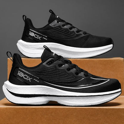 Herr sneakers med kolfiberplatta & mesh – Lätta, halkfria, löpning & tennis, storlek 39–48, 4 färger