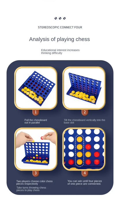 Klassiskt Fyra i rad-spel för barn