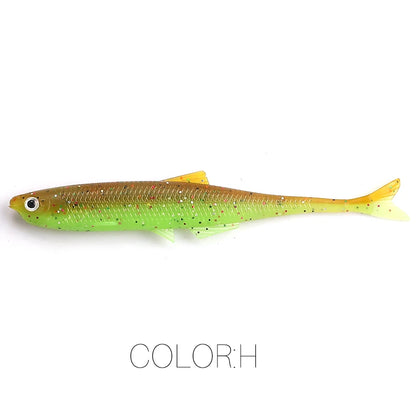 NEW Supercontinent leanness ShadTeez 60mm/80mm Perch Bass Artificia Pike Zander Predator Fishing 3d eyes Soft lure Fishing lures