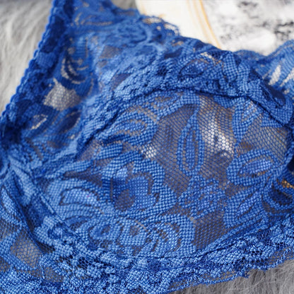 Women Sexy Lace Bras Plus Size Push Up Bralette Hollow Out Lingerie Embroidery Bra Brassiere Female Underwired Underwear