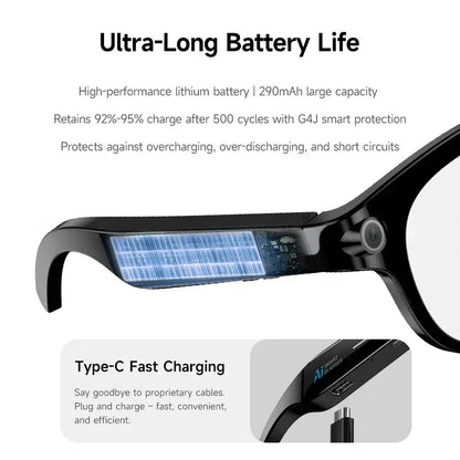 Xiaomi Smart AI Glasses 800W Shooting Camera HD Photo Video Voice Call Translation Waterproof Bluetooth AI Motorcycle Glasses