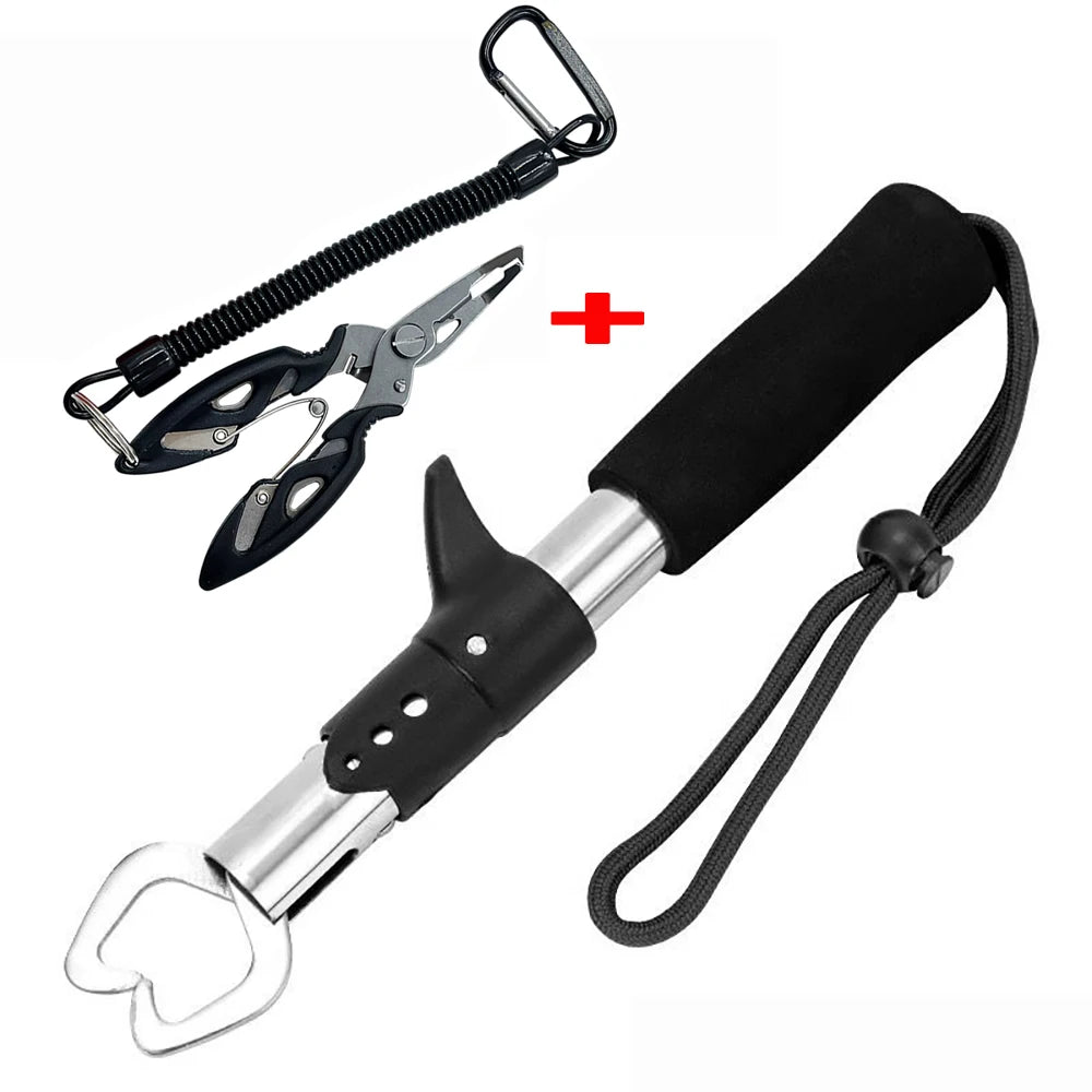 Stainless Steel 21/17cm Lure Pliers Fish Controller Set Multi-functional Spinning/Casting Fish Lip Grabber Fishing  Equipment