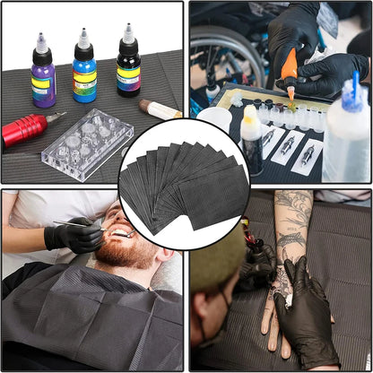 100/50/5pcs Disposable Waterproof Tattoo Clean Pad Wipes Dental Piercing Bibs Waterproof Sheets Paper Tattoo Accessories