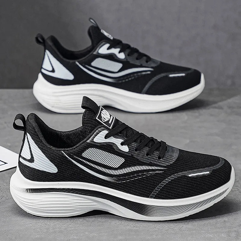 Men's Summer Carbon Plate Marathon Running Shoes Air Cushion Tennis Sneakers Breathable Comfortable Men Basketball Sports Shoes