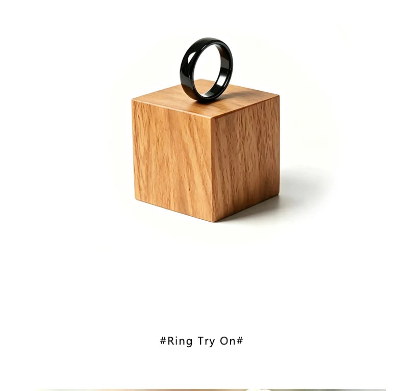 T5577 Chip RFID Black or White Ceramics Smart Finger Rewrite Ring 125KHZ Wear for Men or Women
