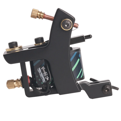 Professional Tattoo Coil Machine Tattoo Liner and Shader 10 Wraps Coils Iron Handmade Coil Tattoo Machine Gun for Tattoo Needle