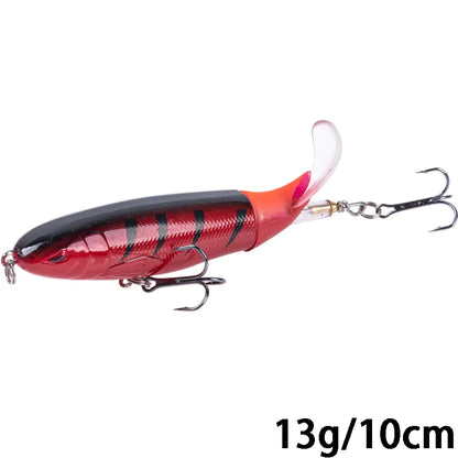 Goture Whopper Popper 10cm/11cm/14cm Topwater FIshing Lure Blowups Pike Baits Rotating Tail Fishing Tackle Crankbait Wobblers