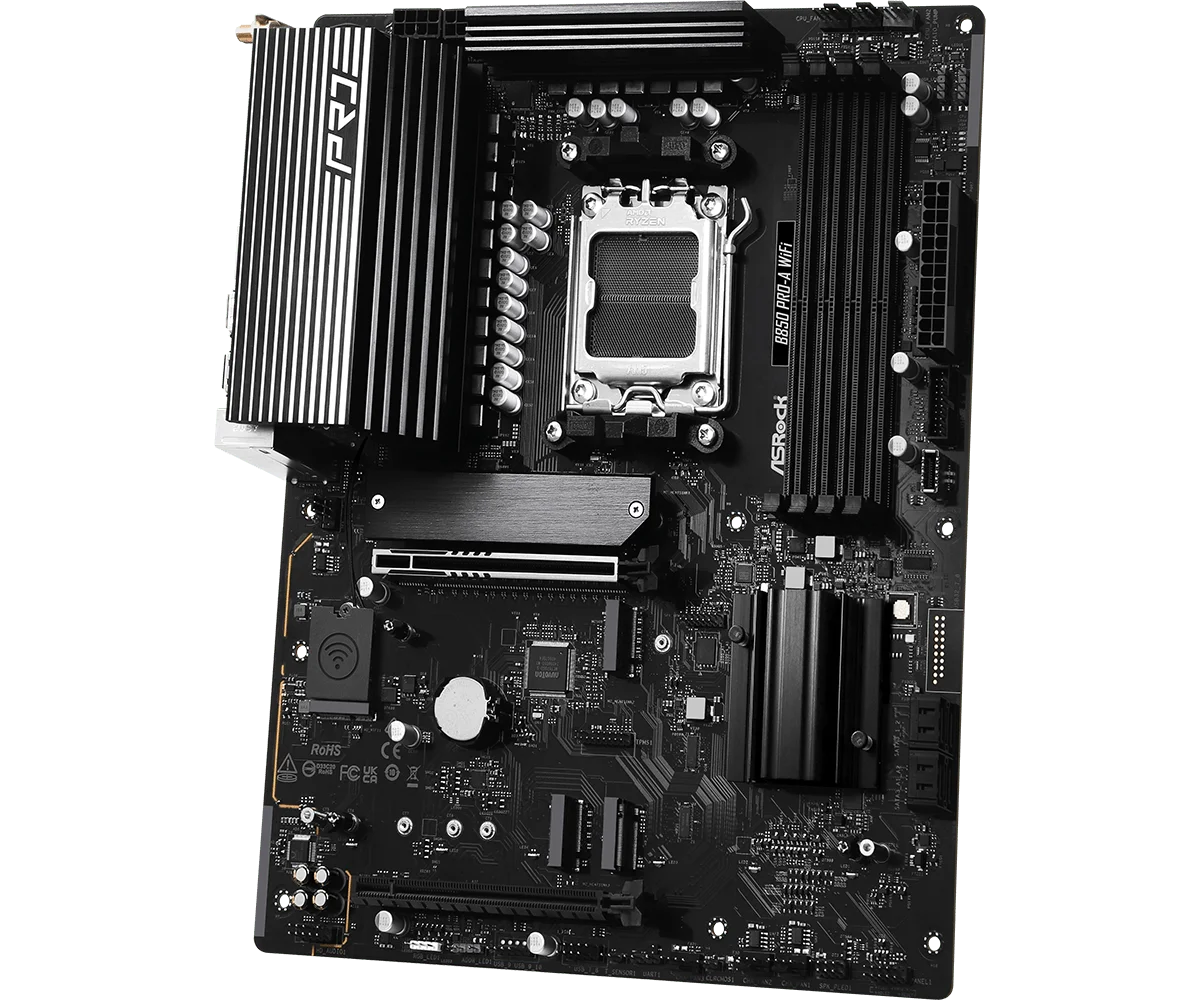  ASROCK B850 PRO-A WIFI Motherboard AMD B850 4xDDR5 Socket AM5 256GB M.2 ATX support PRO 9645 7700  7745 9745 7800 cpu